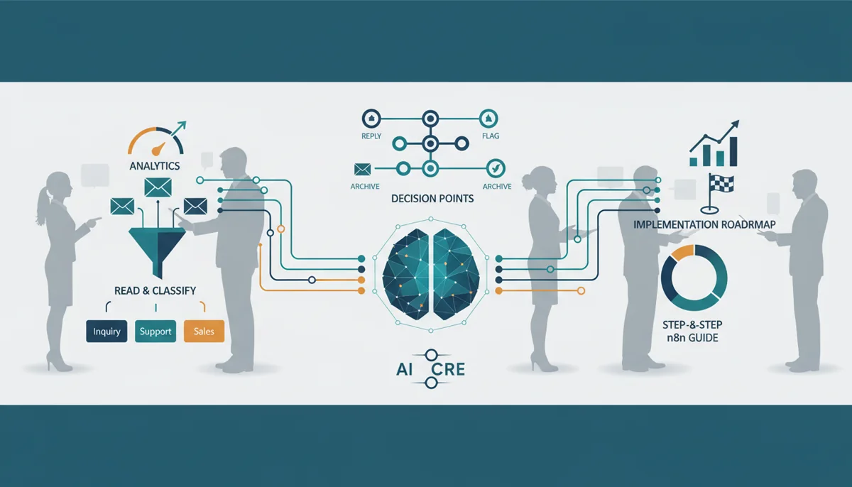 Business visual for How to Automatically Read, Classify, and Reply to Emails Using AI (Step-by-Step n8n Guide)