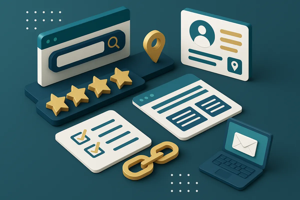 Local SEO checklist with reviews links and lead generation signals